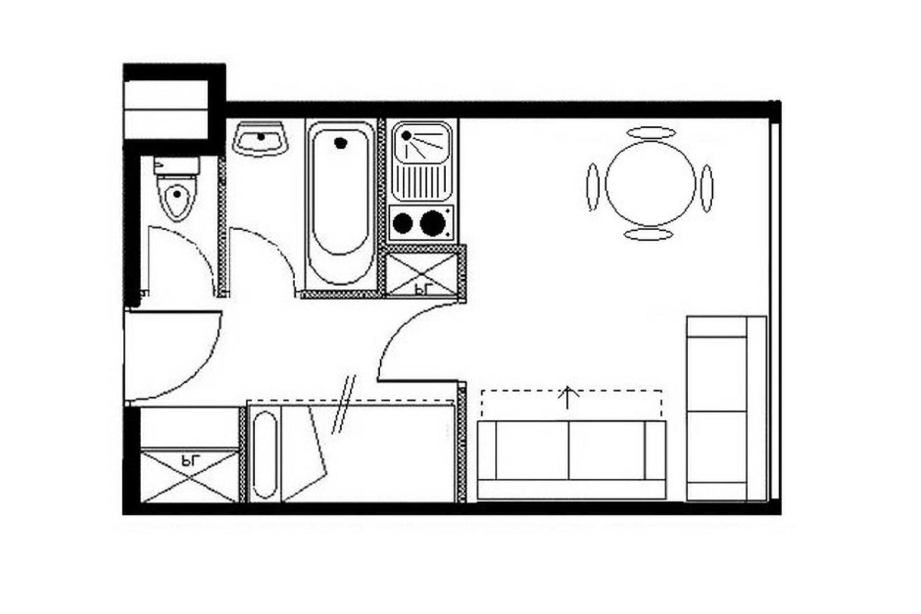 Residence Boedette A - Studio Classique - Depart Et Retour Skis Aux Pieds Mae-3564 Saint-Martin-de-Belleville Eksteriør bilde